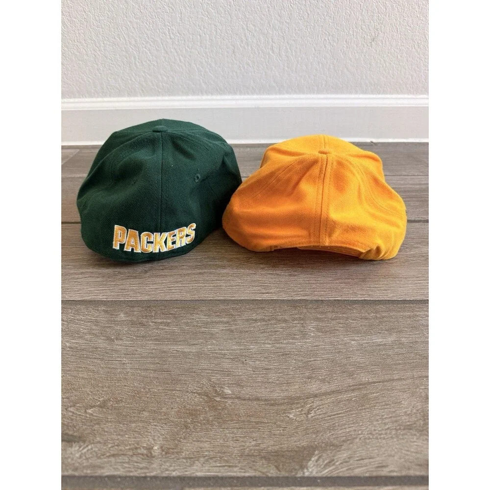 VTG Green Bay Packers SnapBack Fitted hat bundle 90s American Needle 7 3/8